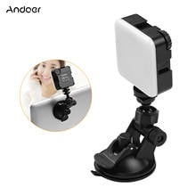 Andoer Video RGB Lighting Kit 6W Mini Bi-color Vlog LED Light 2500K-6500K Dimmable with 3 Cold Shoes + Suction Cup for Video 2024 - buy cheap