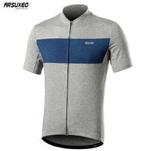 ARSUXEO Men's Short Sleeve Cycling Wear Pro Quick-drying Mountain Bike Bike Shirt Mountain Bike Downhill Belt Pocket 2024 - buy cheap