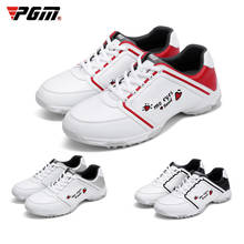 Women PGM Waterproof Golf Shoes Ladies Lace UP Wear-resistant Golf Sneakers Ladies Breathable Training Shoes D9102 2024 - buy cheap