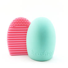 Silicone Makeup Brushegg Cleaning Washing Tools Cosmetics Makeup Brushes Scrubber Board Washing Cosmetic Brush Cleaner Tool 2024 - buy cheap
