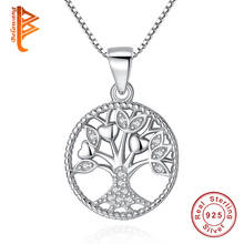 Ожерелье женское из серебра 100% пробы, с изображением дерева жизни 2024 - купить недорого