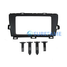 Adaptador estéreo de coche de doble Din para Toyota Prius 2009 + (rueda derecha), Kit de salpicadero, Panel embellecedor de DVD, Fascia, Facia, Kit de instalación 2024 - compra barato