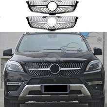 Front Bumper Racing Grill Billet Grille Cover For Mercedes-Benz W166 ML-Class 2012-2015 Diamond 2024 - buy cheap