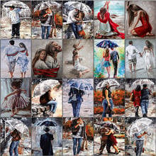 5d diamond painting kit set Umbrella love woman man complet embroidery Cross stitch dirll drawing cuadros full square mosaic art 2024 - buy cheap