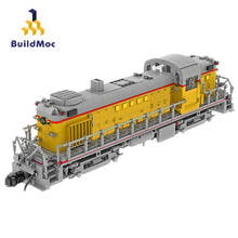 BuildMoc Train Station Union Pacific Railroad Alco RS-2(1:38) Building Blocks MOC Train Track  Model Bricks Toys For Children 2024 - buy cheap