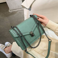 Small PU Leather Crossbody Bags For Women 2020 Rivets Shoulder Messenger Bag Female Travel Handbags Chain Cross Body Bag 2024 - buy cheap