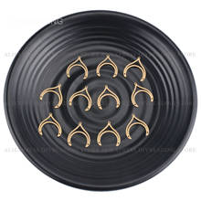 4-200 Pcs Jewelry Connector Finding Bulk Wholesale Brass 3 Holes Fish Tail U Charm Connector for Earring Necklace Making 2024 - buy cheap