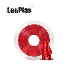LeoPlas 1 кг 1,75 мм блестящая металлическая красная шелковая нить PLA для 3D принтера FDM ручка расходные материалы для печати пластиковый материал 2024 - купить недорого