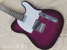 Guitarra Eléctrica hecha a mano, diseño púrpura, punto de venta, @ 7 2024 - compra barato