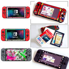 Nintend Switch Hard Shell Tempered Glass Screen Protector HD Colorful Frame Glass Film For NS Switch Game Console Accessory 2024 - buy cheap