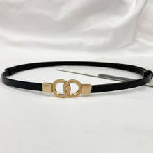 Aoluolan Womens Belt Waistband Belts for Women Luxury Designer Brand double buckle leather belt female elastic 2024 - buy cheap