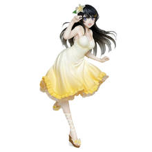 Фигурка аниме Sakurajima Mai, фигурка Желтого Платья, ПВХ модель, кукла, украшение, игрушка, подарок на день рождения для детей 2024 - купить недорого
