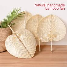 Handmade Heart Shaped Fan DIY Woven Bamboo Fan Summer Cooling Air Fan Pushan Arts Peach Shaped Cool Fan 2024 - buy cheap