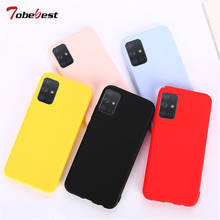 Candy Solid Color Silicone Case For Samsung Galaxy A42 A12 5G A01 Core Matte Coque  Soft TPU Cover For Samsung A 42 2024 - buy cheap