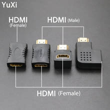 YuXi HD Video HDMI Cable Connector Adapter Angle HDMI Male to HDMI Female Converters for 1080P HDTV Cable Adaptor Extender 2024 - buy cheap