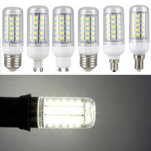Dimmable E26 E12 E27 E14 G9 GU10 LED Corn Bulb 5730 SMD Light White Lamp Bright 2024 - buy cheap