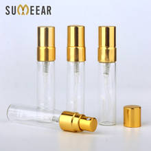 100PCS/Lot 5ml Mini Portable Refillable Spray Bottle Empty Perfume Bottle Atomizer Gold Aluminium Pump Parfum Cosmetic Sample 2024 - buy cheap
