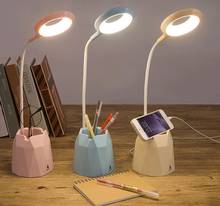 Креативный футляр для ручек с зарядкой и разъемом, двухфункциональный светодиодный ночник, лампа, настольные лампы для чтения с USB, декоративное освещение 2024 - купить недорого