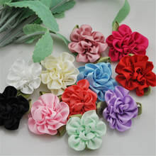 40 pcs Ribbon Flower carnation Appliques sewing/craft/wedding lots A68 2024 - buy cheap