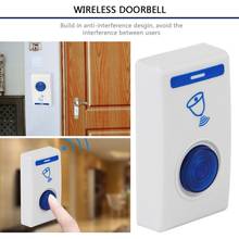 New 504D LED Wireless Chime Door Bell Doorbell & Wireles Remote Control 32 Tune Songs White Home Security Use Smart Door Bell 2024 - buy cheap