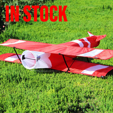 3d Stereo Red Biplane Kite With Tail Children Outdoor Activities Chasing Toys Fun Educational Sports Kites Easy To Fly And Carry 2024 - buy cheap