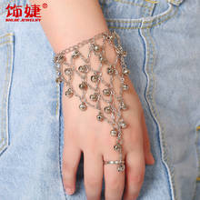 New fashion sexy lady girl dancing small bell chain gloves bracelet wholesale 2024 - buy cheap