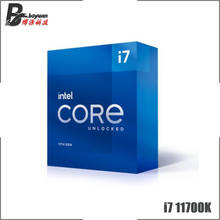 Intel processador cpu, processador intel core i7 11700k 8-core, 16 thread l3 = 16m 3.6 w, lga 125 precisa h410 b560 z590 placa mãe 2024 - compre barato