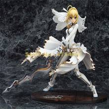 Anime Fate / Stay Night Saber 3th Wedding Dress Action Figure Pvc Collection Model 28cm Toy 2024 - buy cheap