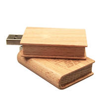 Wooden Book Pendrive Usb Flash Drive 2.0 Pen Drive 4GB 8GB 16GB 32GB U Disk Custom Logo Flashdrive Memory Stick Gift Wedding 2024 - buy cheap