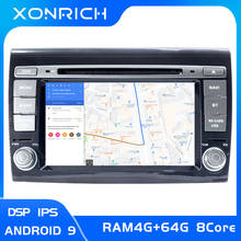 Radio Multimedia con GPS para coche, Radio con Android 9,0, IPS, DSP, 2 Din, DVD, 4GB, 64 GB, 8 núcleos, para Fiat/Bravo 2, 2007, 2008, 2009, 2010, 2011, 2012 2024 - compra barato