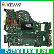 For ACER E5-575G F5-573 E5-575 Laptop Motherboard  CPU: I5-7200U GPU: 940M X 2GB ZAA X32 DAZAAMB16E0 REV: E teste ok Mainboard 2024 - buy cheap