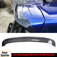 Spoiler For Golf 6 Volkswagen VW Golf 6 VI MK6 GTI R20 Rear Roof Spoiler Trunk Wing Diffuser 2011-2013  Carbon Fiber 2024 - buy cheap