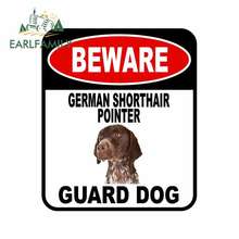 EARLFAMILY 13cm x 11cm BEWARE GERMAN SHORTHAIR POINTER GUARD DOG Car Sticker Cover Scratches Composite Sign Pet Dog Decal 2024 - buy cheap