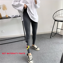 New Mickey Pattern Women's Autumn Spring Clothing Bottoming Nine-Point Leggings Cotton Embroidery Cartoon Stretch Pants Leggings 2024 - buy cheap