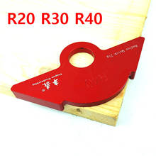 R20/30/40 Woodworking R Gauge Angle Arc Trimming Machine R Angle Arc Positioning Template Corner Jig for Router Table 2024 - buy cheap