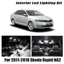 11pcs White Canbus Car LED Interior Light Map Dome Bulbs Kit Fit For 2011-2018 Skoda Rapid NA2 Trunk Cargo License Plate Lamp 2024 - buy cheap
