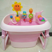 Раскладная ванна для новорожденных, большая емкость, ванна, портативные Детские игрушки для ванной, бассейн 2024 - купить недорого