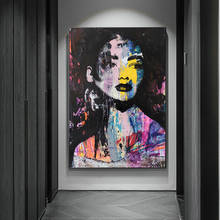 Graffiti Art Sexy Girl Face Painting Oil Painting Wall Art Pictures For Living Room Modern Canvas Print Colorful Decor 2024 - buy cheap