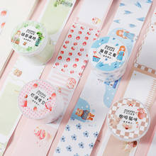 Washi Tape-pegatina para planificador de diario, suministros de papelería escolar de estética, Kawaii, grabable, serie Salt, DIY 2024 - compra barato