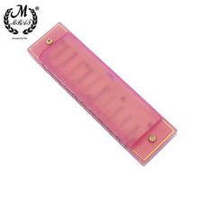 M MBAT 10 Holes 20 Tone Blues Harmonica C Tune Plastic Colorful Harmonica with Case Instrument Beginner Use Children Gift 2024 - buy cheap