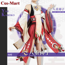 Cos-Mart Game Genshin Impact Yae Miko Cosplay Costume High Quality Combat Uniforms Activity Party Role Play Clothing Custom-Make 2024 - buy cheap