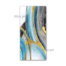 Unframed Gold Abstract Newest Oil Painting Wall Hanging Decor Canvas Art Living Room Home Decoration Pieces Artwork Paintings 2024 - buy cheap
