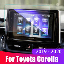 Película protectora de pantalla de coche para Toyota Corolla 2019 2020, accesorios, pantalla de navegación de coche, Protector de vidrio templado, pegatina de cubierta 2024 - compra barato