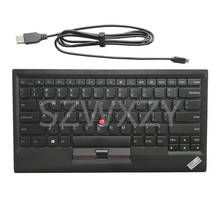 SZWXZY популярный товар для Lenovo ThinkPad KU-1255 маленькая красная клавиатура с USB-кабелем 0B47190 100% рабочий 2024 - купить недорого