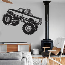 Wall Decal Car Monster Truck Auto Body Shop Garage Man Cave Kids Boys Bedroom Home Cool Decoration Vinyl Wall Stickers S712 2024 - buy cheap