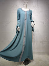 India Turkey Muslim Dress Elegant Ruffles Sleeve Abaya Duabi Arabic Vestidos Moroccon Kaftan Islamic Clothing Gown Robe 2021 2024 - buy cheap