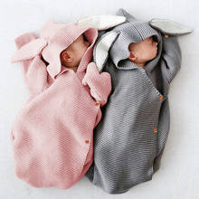 LZH 2021 Autumn Winter Baby Long Sleeve Hooded Sleeping Bag Newborn Knitted Blanket Infant Envelope For Statement Baby Clothes 2024 - buy cheap