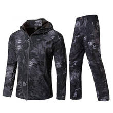 TAD Gear Tactical Soft shell Kryptek Camouflage Jacket Set Men Army Windbreaker Waterproof Hunting Clothes Military Jacket Pants 2024 - buy cheap