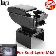 Reposabrazos para Seat Leon Mk2, caja Central Store, estante de almacenamiento, portavasos, Cenicero Interior, accesorios de estilo de coche 2024 - compra barato