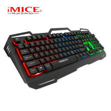iMICE AK-400 Multifunctional Keyboard Waterproof Metal Suspension Backlit Keyboard For Wired Gaming Keyboard Illumin Game Laptop 2024 - buy cheap